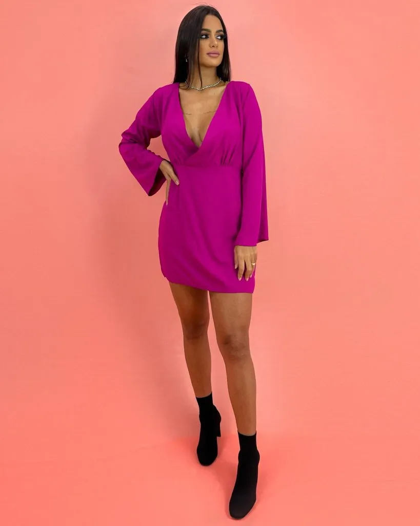 Vestido Luciana - Fúcsia