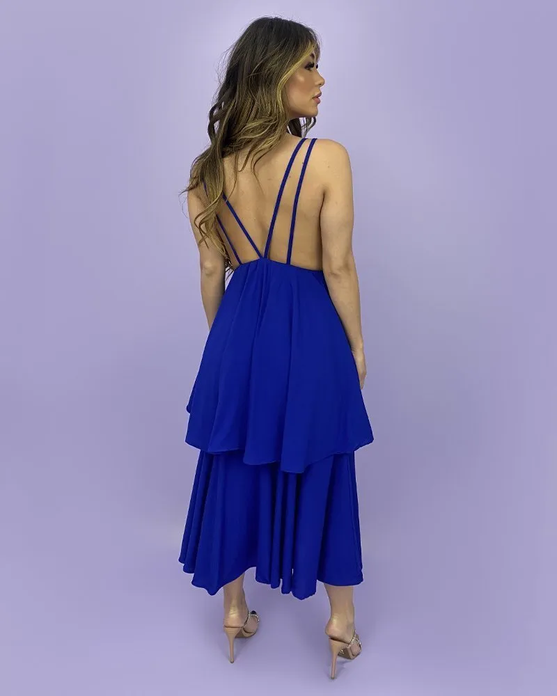 Vestido Hellen - Azul Royal