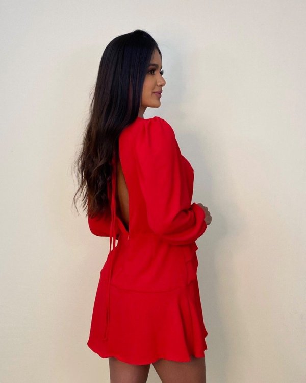 Vestido Suzana - Vermelho - Imagem 3