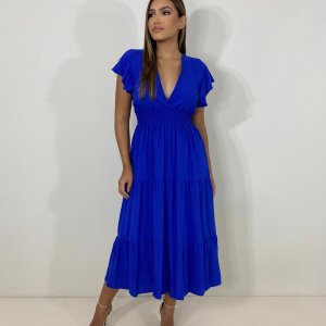 Vestido Laís Midi - Azul Royal - Image 1