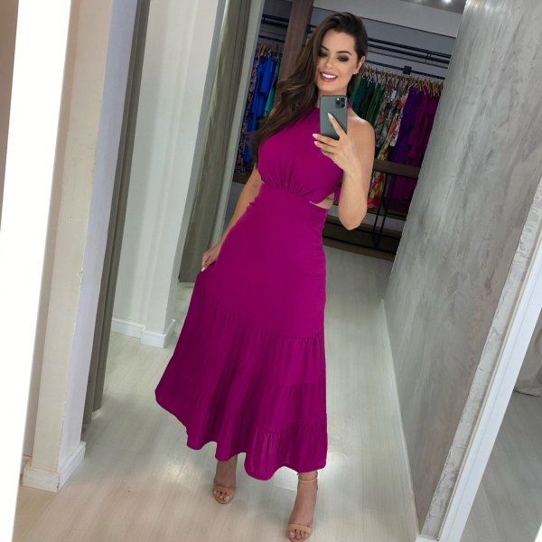 Vestido Estefane - Fúcsia - Imagem 3