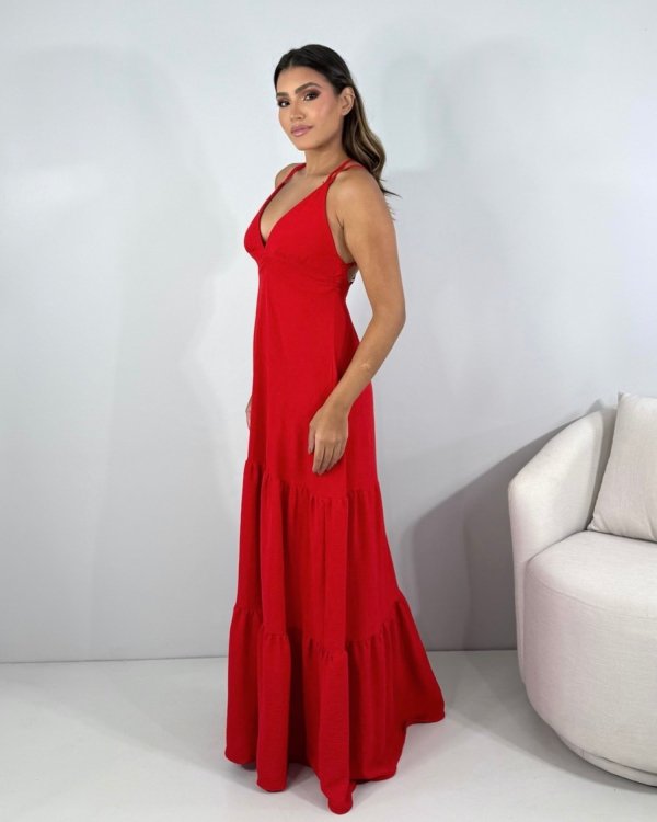 Vestido Noely - Vermelho - Imagem 2
