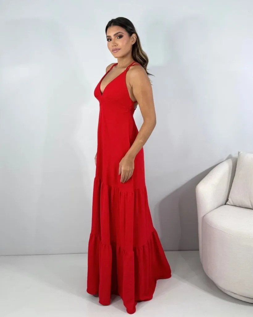 Vestido Noely - Vermelho, foto 2