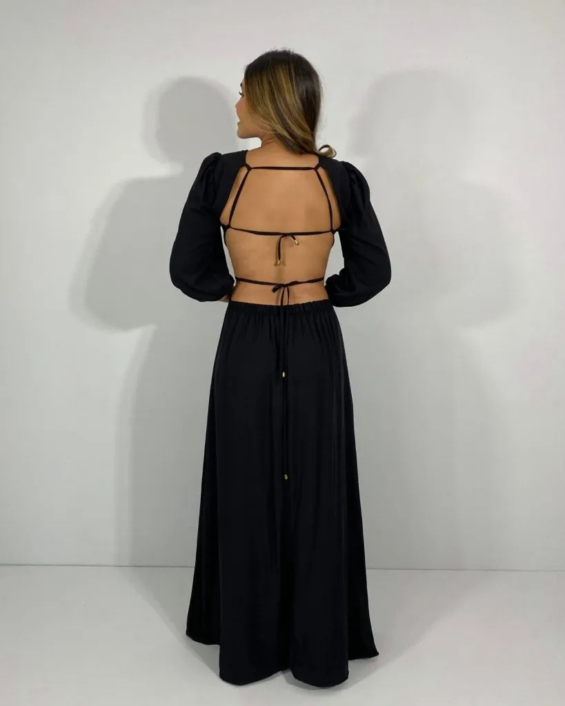 Vestido Giza - Preto