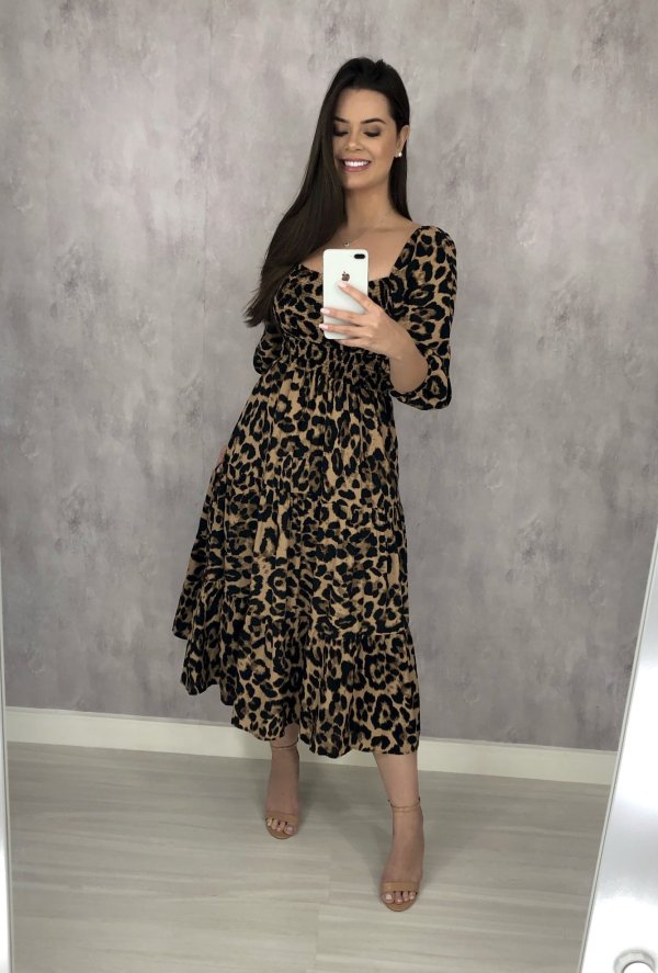 Vestido Juliana - Animal Print - Imagem 2