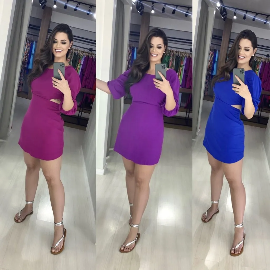 Vestido Thainá - Cores