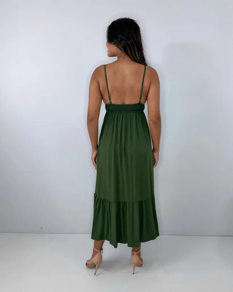 Vestido Beatriz - Verde Militar