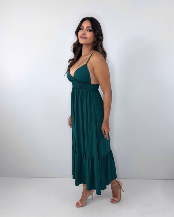 Vestido Beatriz - Verde Amazônia - Imagem 2