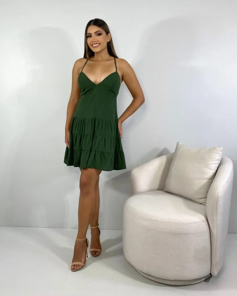 Vestido Chloe - Verde Militar
