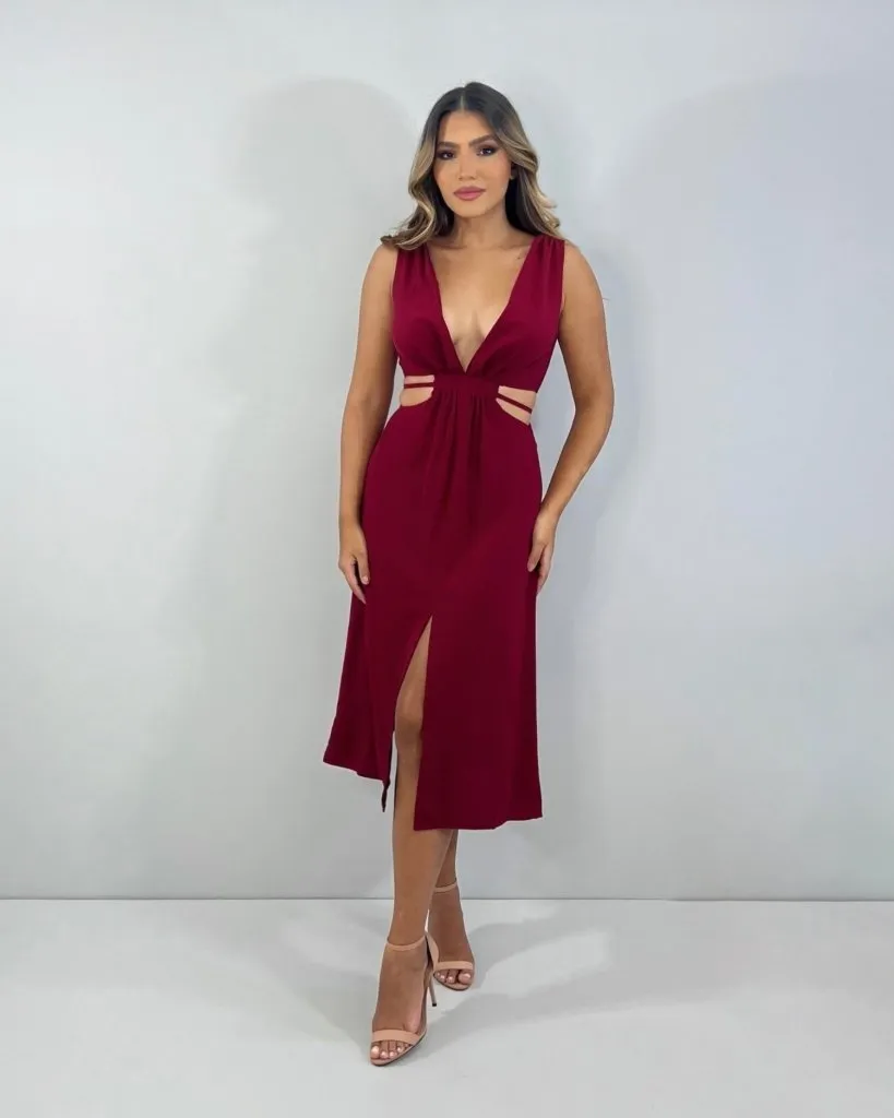 Vestido Aysha - Marsala