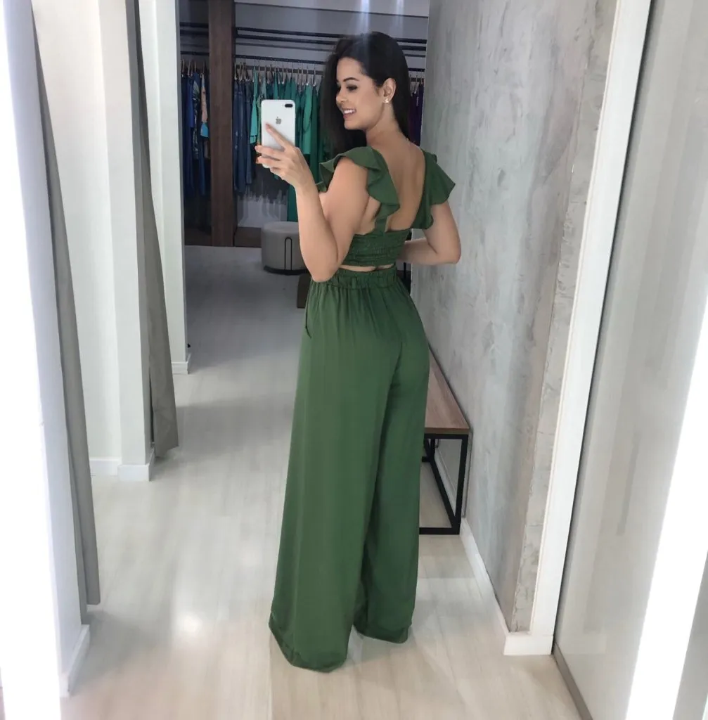 Cropped Samira - Verde Militar