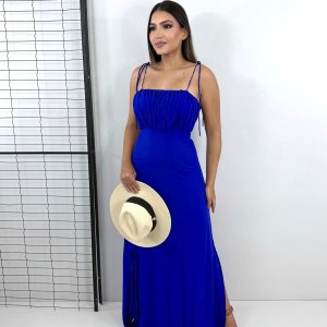 Vestido Drica Longo - Azul Royal - Image 3
