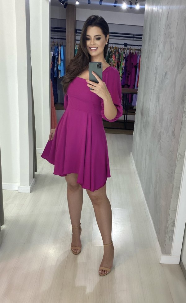 Vestido Anne - Fúcsia