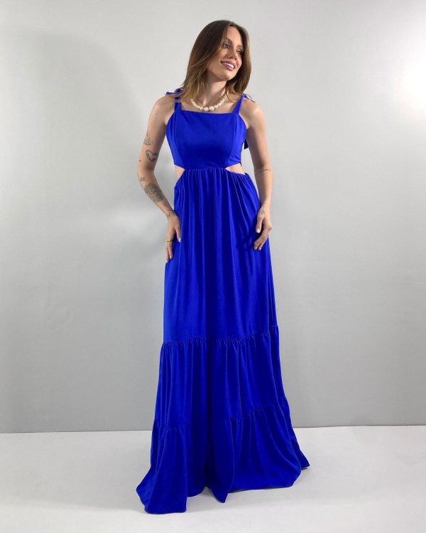 Vestido Pérola - Azul Royal