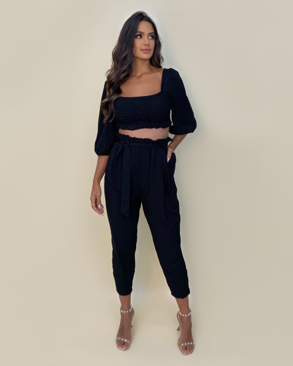 Cropped Cíntia - Preto - Imagem 2