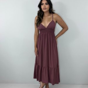 Vestido Beatriz - Marrom - Image 3