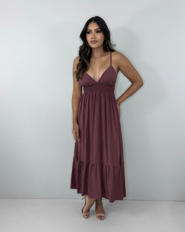 Vestido Beatriz - Marrom - Imagem 3