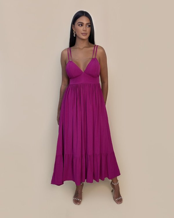 Vestido Maísa - Fúcsia