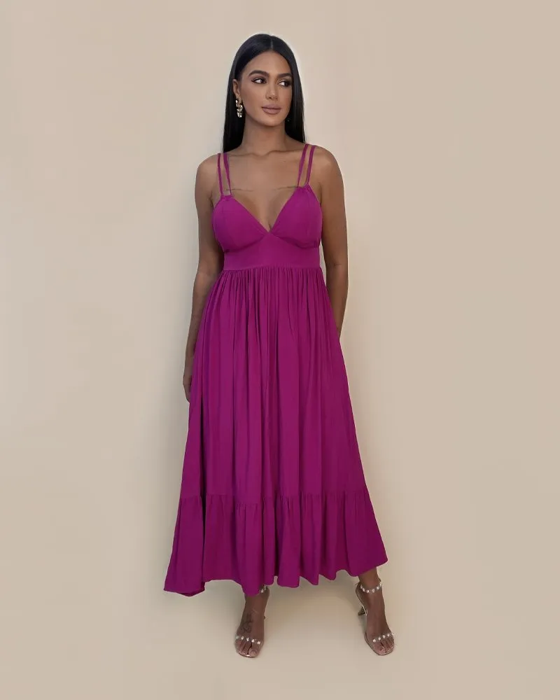 Vestido Maísa - Fúcsia