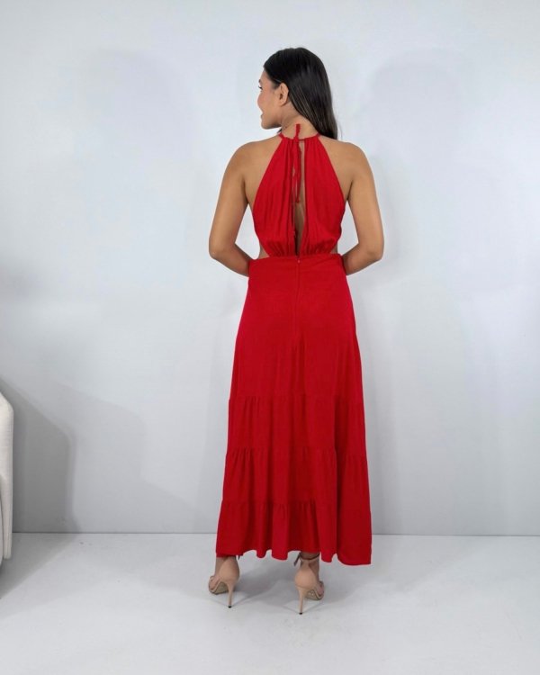 Vestido Estefane - Vermelho - Imagem 4
