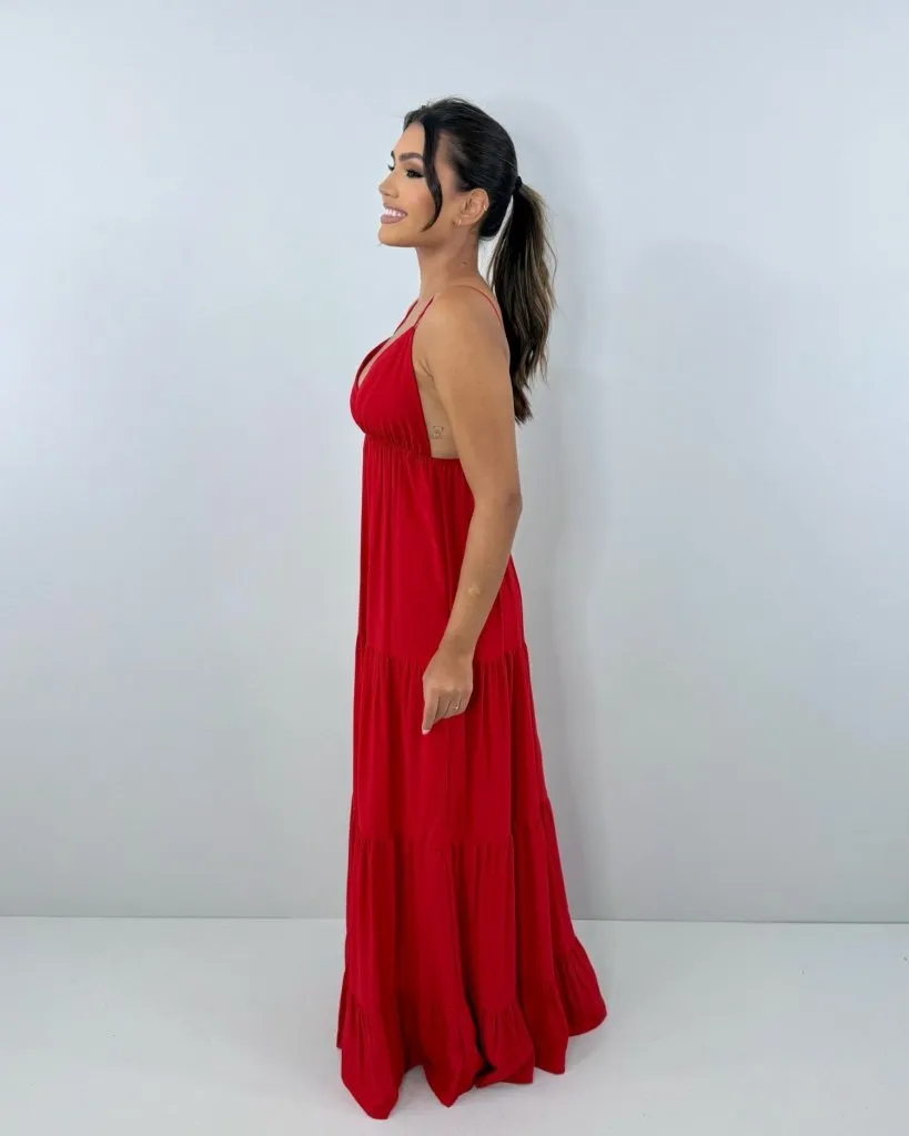 Vestido Sophia - Vermelho
