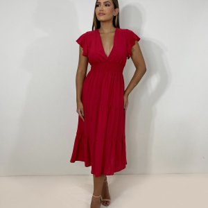 Vestido Laís Midi - Vermelho - Image 2