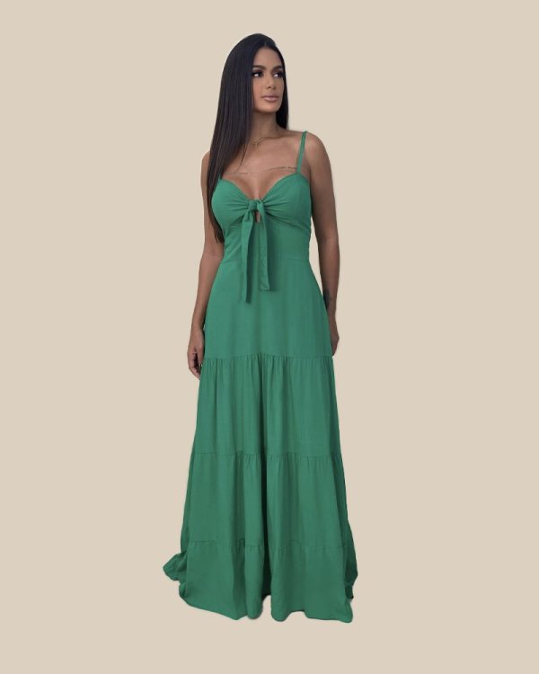 Vestido Camila - Verde Bandeira - Imagem 3