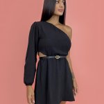 Vestido Luna em Duna - Preto