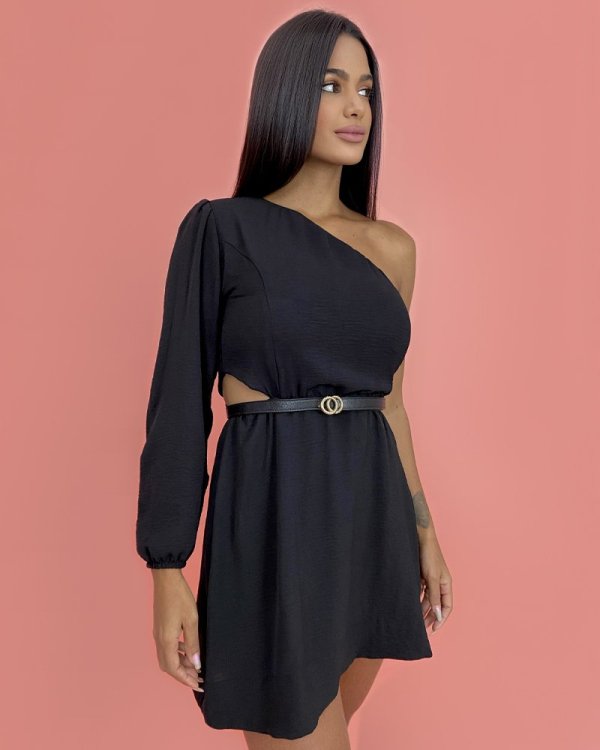 Vestido Luna em Duna - Preto