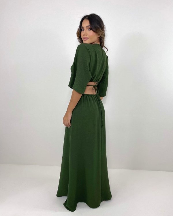 Vestido Cibele - Verde Militar - Imagem 4