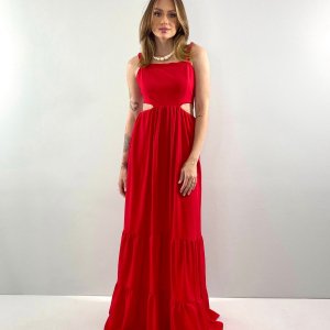 Vestido Pérola - Vermelho - Image 1