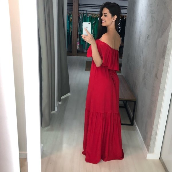 Vestido Luíza - Vermelho - Imagem 3