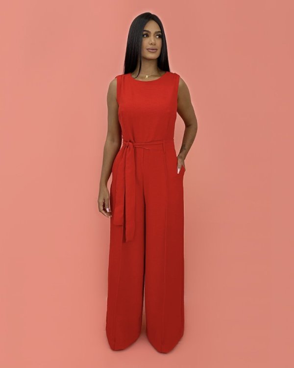 Macacão Celina - Vermelho - Imagem 4