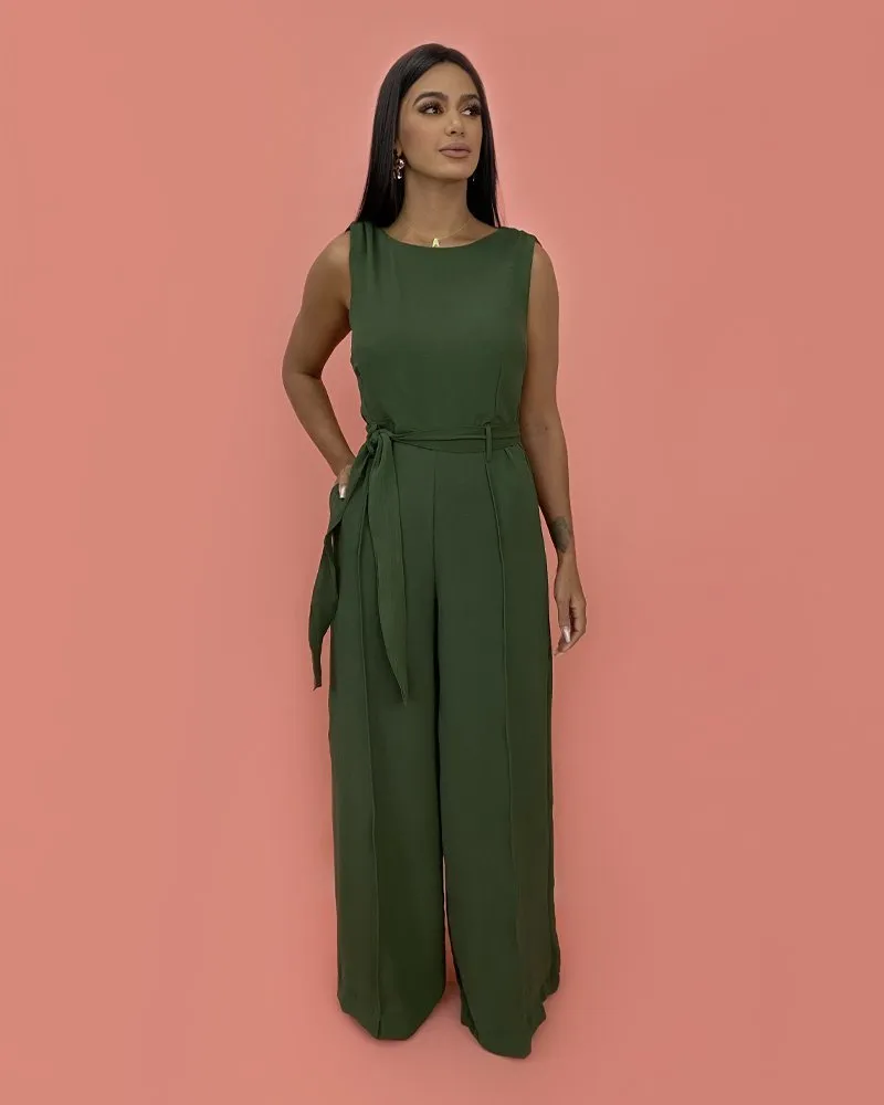 Macacão Celina - Verde Militar