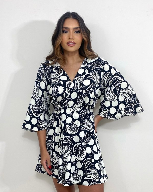 Vestido Aimê - Estampa Banana - Imagem 2