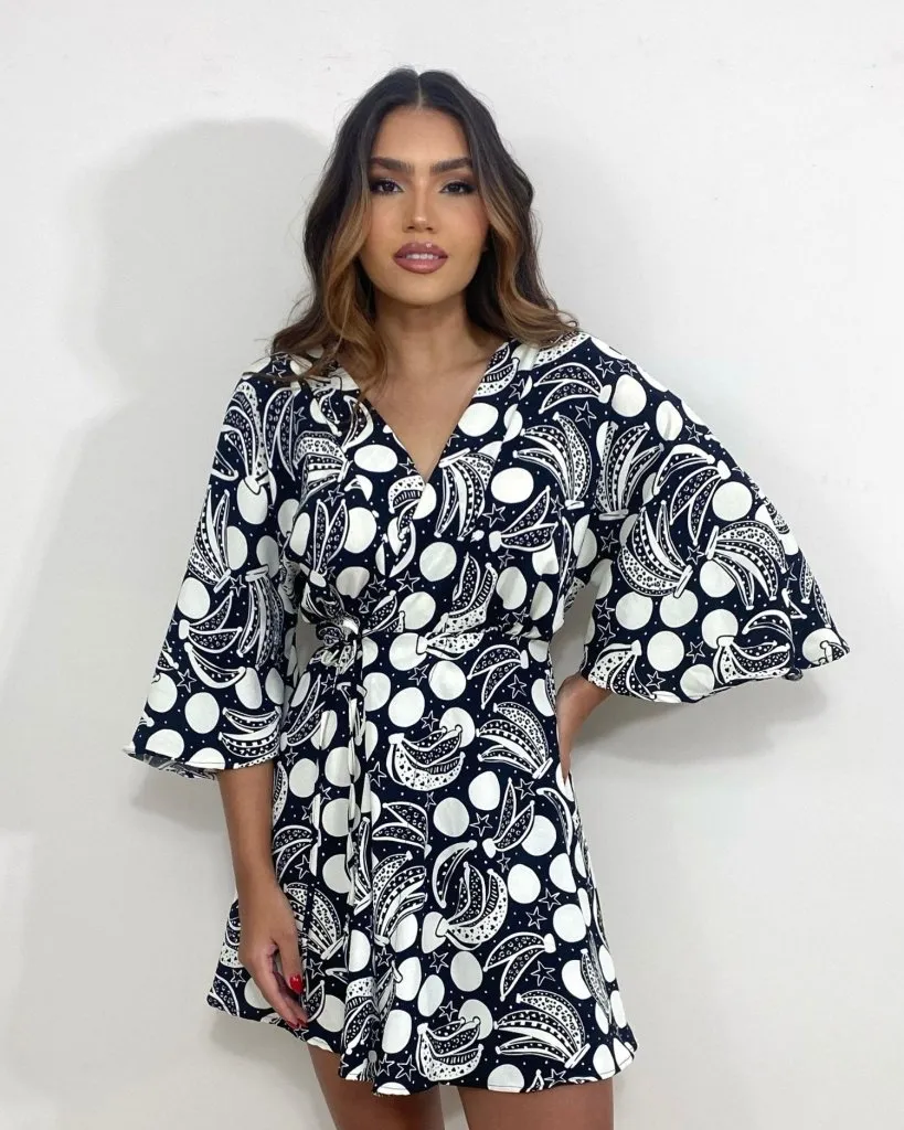 Vestido Aimê - Estampa Banana, foto 2
