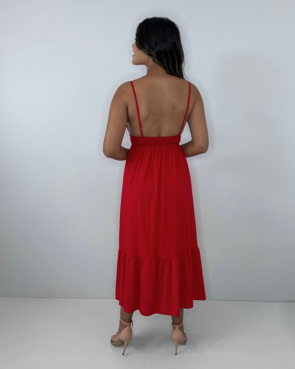Vestido Beatriz - Vermelho - Imagem 4