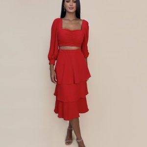 Conjunto Olga em Duna - Vermelho - Image 1