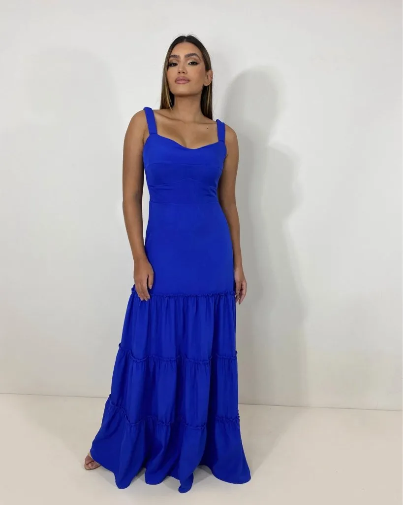 Vestido Vivi - Azul Royal, foto 3