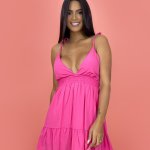 Vestido Valentina - Rosa Chiclete