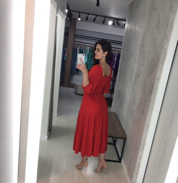 Vestido Juliana - Vermelho - Imagem 2