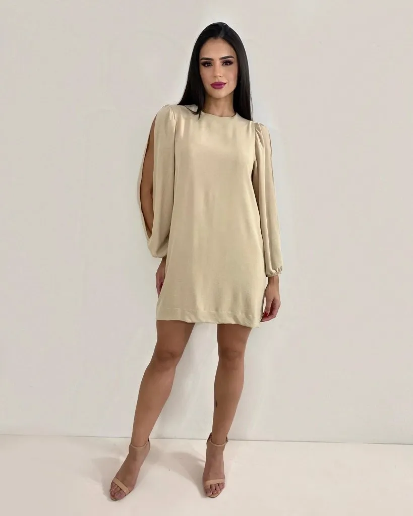 Vestido Eloá - Nude