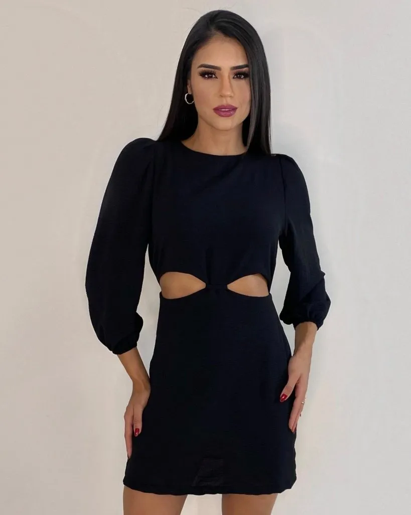 Vestido Tainara - Preto