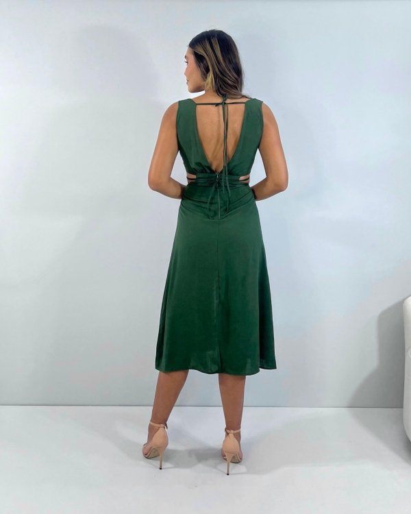 Vestido Aysha - Verde Militar - Imagem 2