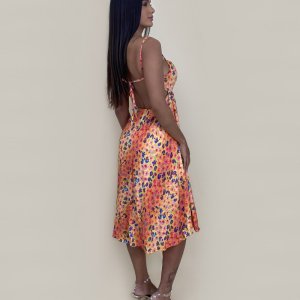 Vestido Ashley - Floral Animal Print Amarelo - Image 2