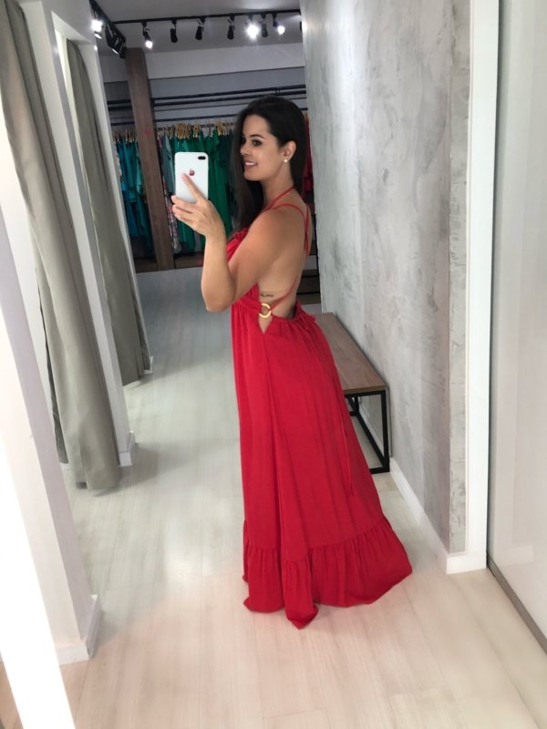 Vestido Márcia - Vermelho - Imagem 2