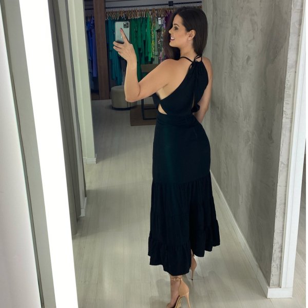 Vestido Estefane - Preto - Imagem 7