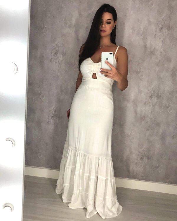 Vestido Jéssica Longo - Offwhite