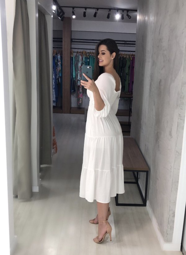 Vestido Juliana - Branco - Imagem 3