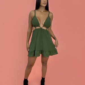 Vestido Nicole - Verde Militar - Image 3